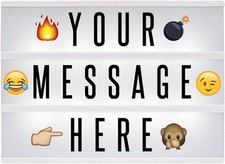 Lightbox with 205 Letters &