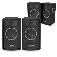 Vonyx SL6 6" Passive DJ Speakers Pair, 600W Sound System for Events & Parties