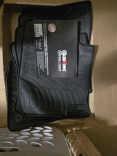 Gledring Tailored Rubber Floor Mats to fit VW Passat 15-23 Black Moulded Set