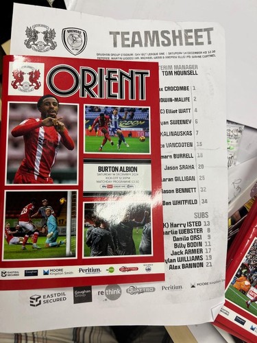 Leyton orient burton albion - burton,