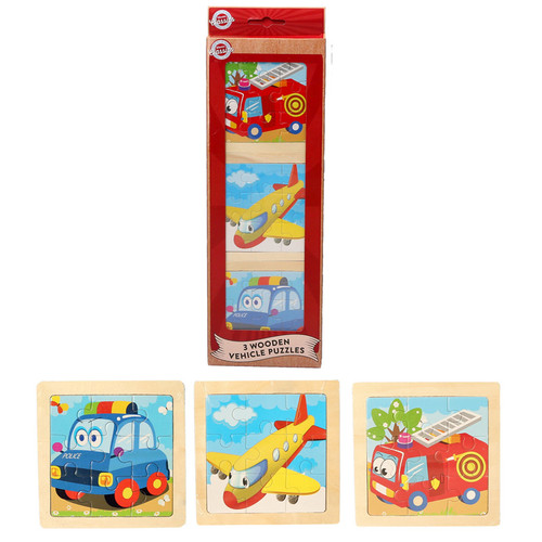Pack wooden vehicle childs - wooden,