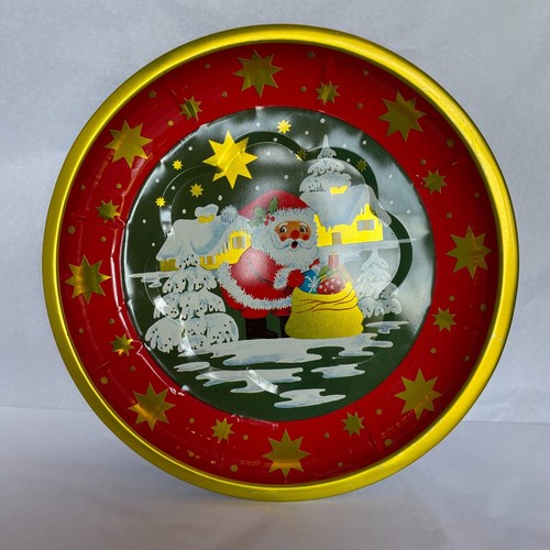 Vtg german round enameled - german, tin