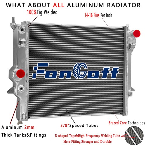 Row aluminum radiator fit - aluminum,