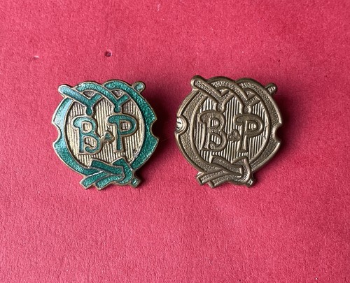 Vintage pin badges girl guides - girl,