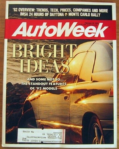 Autoweek 1992 feb rolex - -,