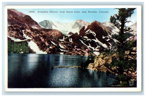C1930s arapahoe glacier from - glacier,