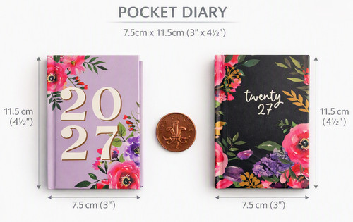 2027 pocket diary week view - diary,