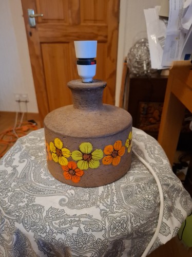 Retro 70s pottery - , lamp