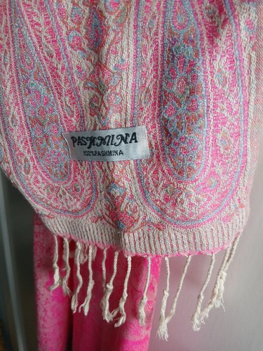 Pink pashmina wrap ladies - pashmina,