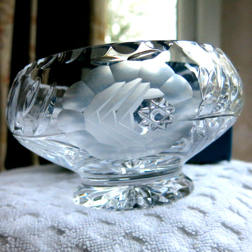 Vintage bohemia crystal fruit - crystal,