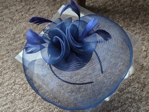 Fascinator headband navy - fascinator,