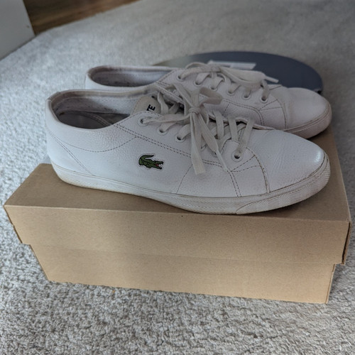 Lacoste white lace low - lacoste, lace-up