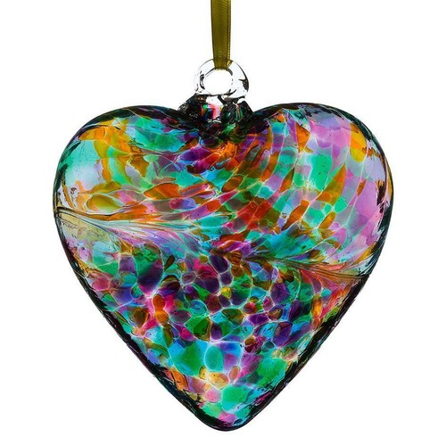 Sienna glass heart gift - sienna, for