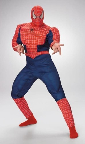 Mens red spiderman muscle - red, 3