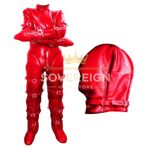 Men leather restraint - men's, suit