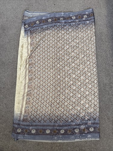 Cream and purple silk pattern - cream,