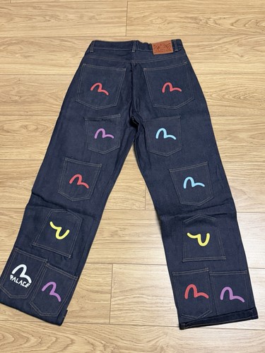 Evisu men dark wash - wash, blue