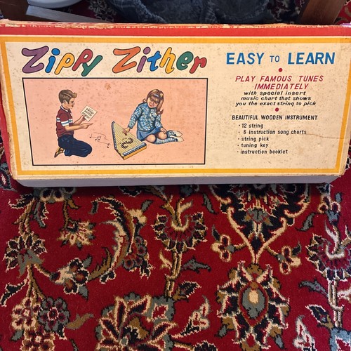 Vintage zippy zither wooden - zippy,