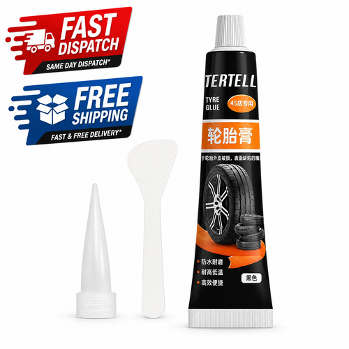 Black tire repair - black, glue