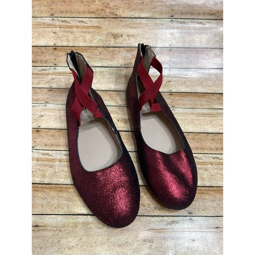 Monkey feet red shimmer ballet - red,