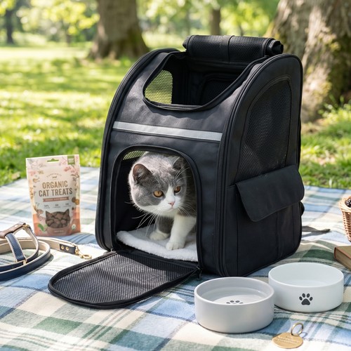 Expandable pet backpack - pet,