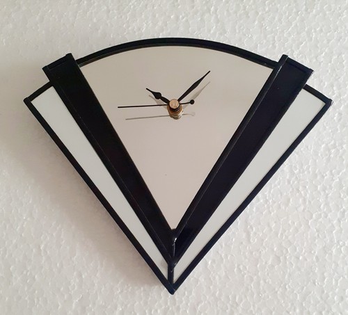 Art deco mirror wall clock - wall, 9