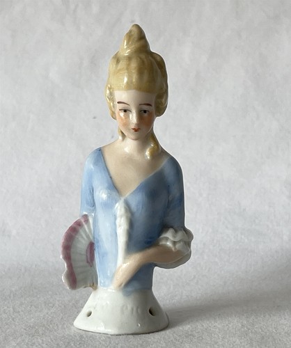 Vintage ceramic half - ceramic, doll