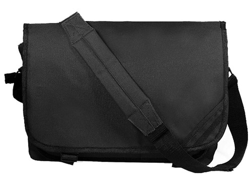 Black messenger bag - black,