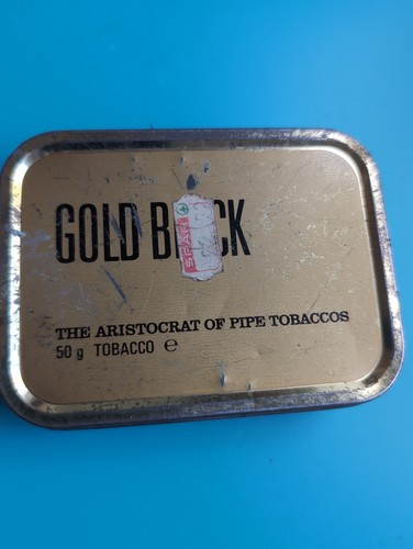 Vintage gold block pipe - vintage,