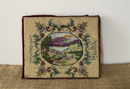Vintage needlepoint tapestry - vintage,