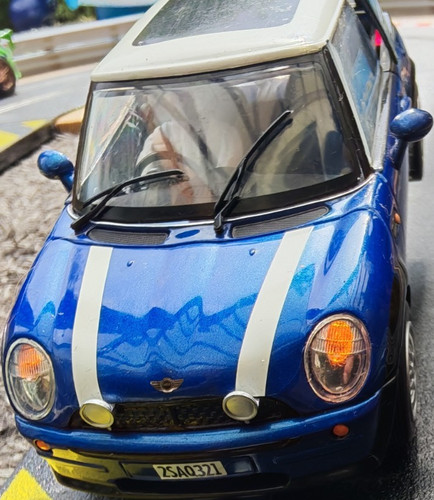Scalextric mini cooper blue - scalextric,