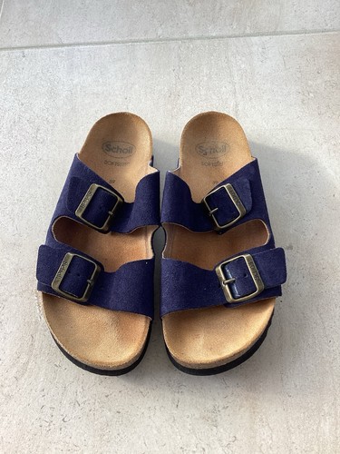 Scholl leather sandals size - leather,