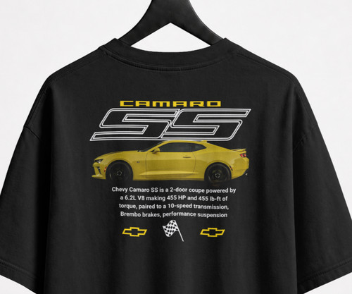 Camaro black graphic - black, t-shirt