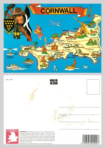 Postcard pictorial map of - map,