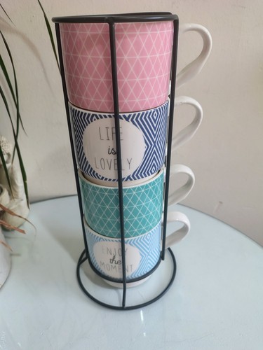 Stackable mugs with - stackable,
