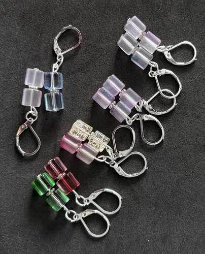 Colourful glass cubes - , row