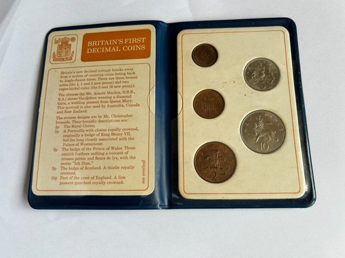 Britains first decimal - britains, coins