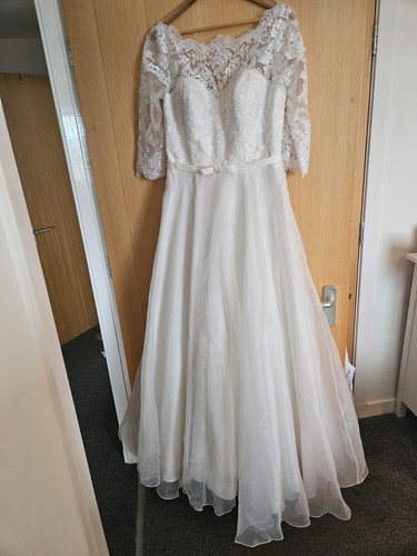 Wedding dress size ivory - wedding, 16,