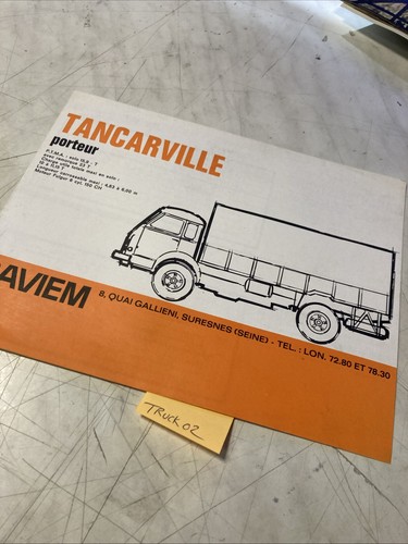 Saviem tancarville flatbed - tancarville,