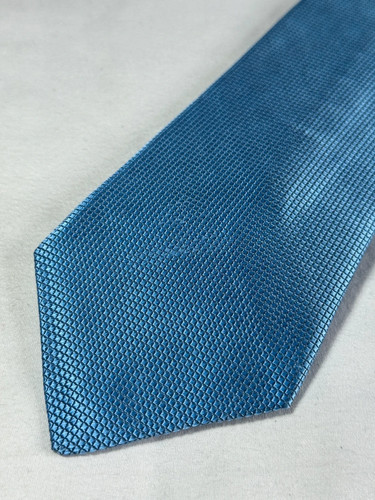 Duchamp blue silk - tie, 8.3cm