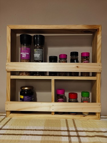 Rustic handmade wooden spice - wooden,