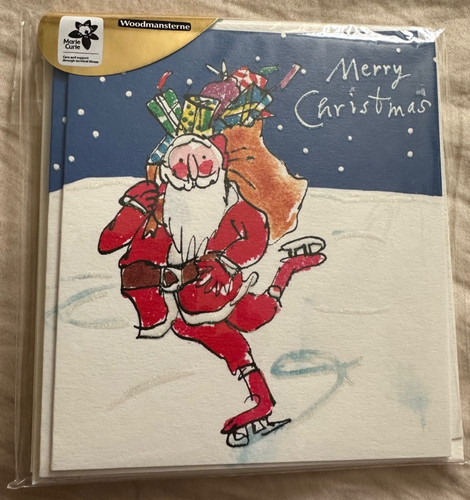Father christmas skating - father,