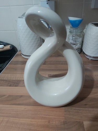 Ceramic infinity sculpture - ceramic,