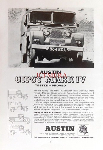 Bmc austin gipsy 4wd - bmc,