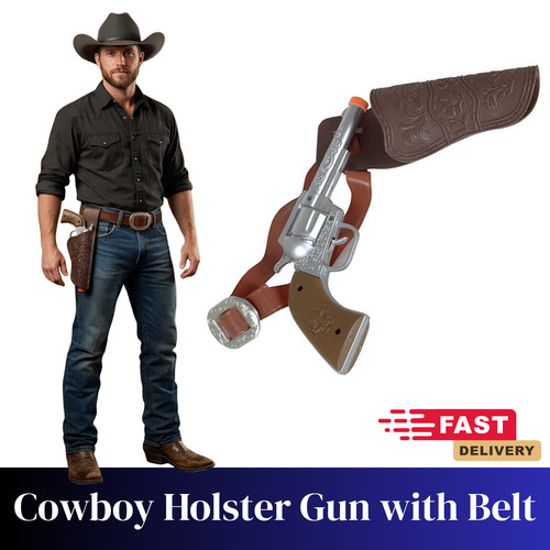 Cowboy holster gun - gun, belt
