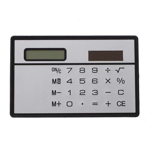 Solar credit card sized - credit,