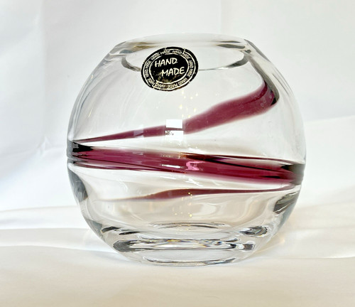 Vintage studio art glass bowl - glass,
