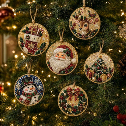6pcs diy christmas diamond - diy,