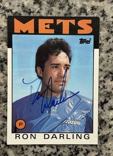 Ron darling 1986 topps - darling, signed