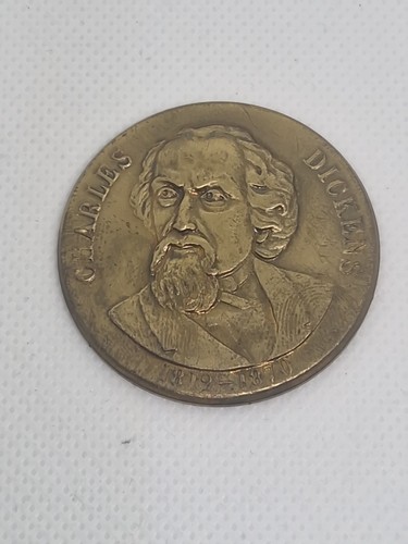 Charles dickens brass tone - brass,